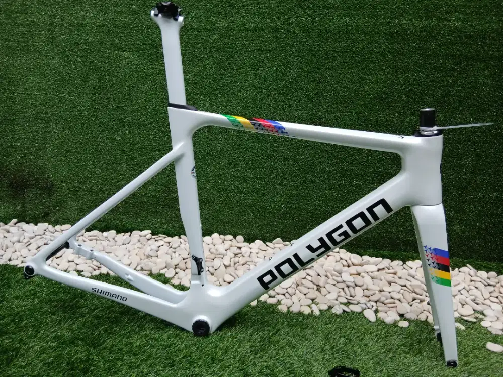 FRAMESET POLYGON HELIOS A8X REPAINT PREMIUM UCI WORLD CHAMPIONS