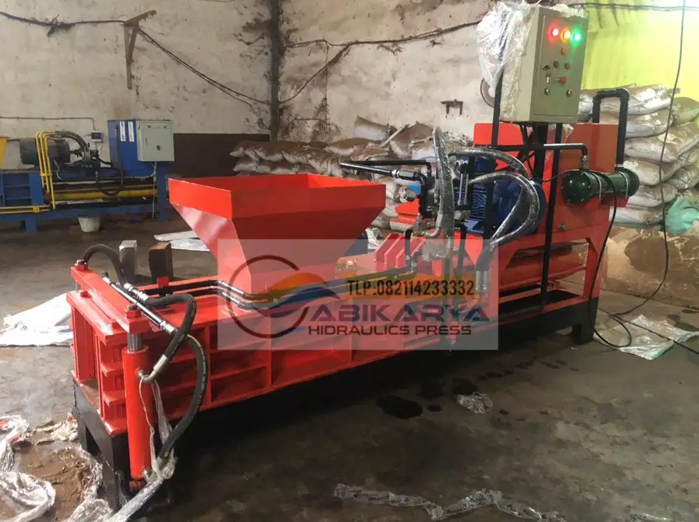 mesin press cocopeat/servik kayu/ampas tebu dll