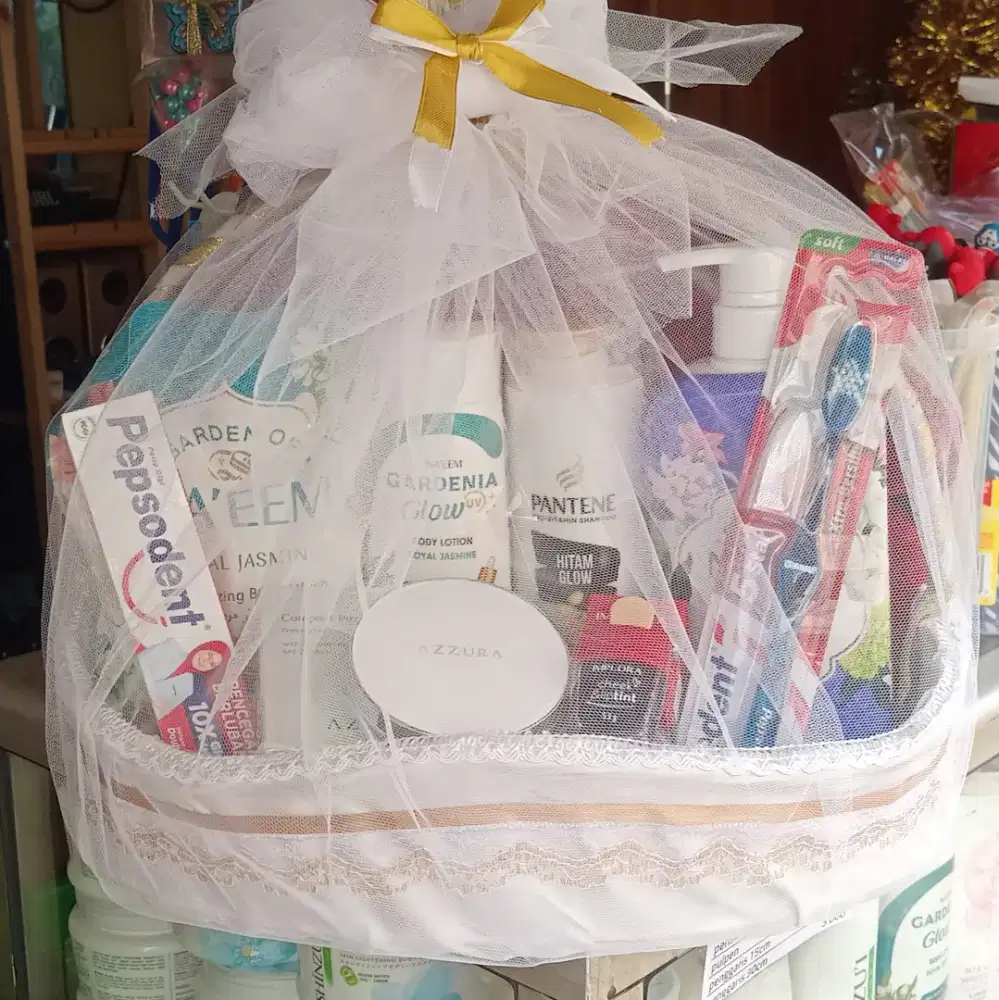 seserahan hadiah pernikahan perlengkapan mandi