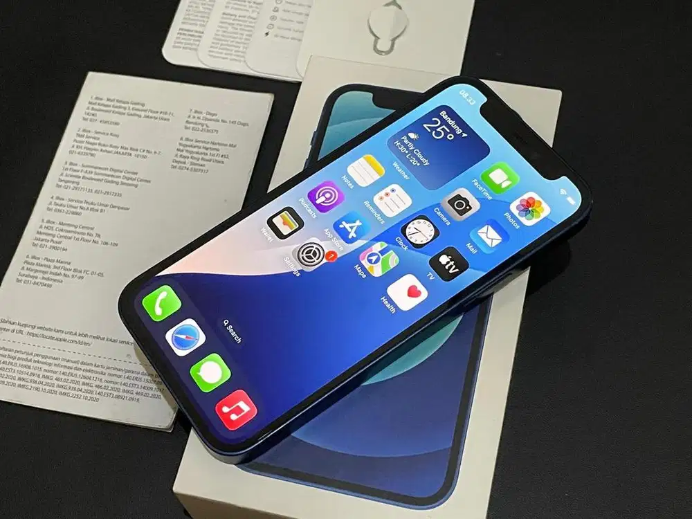 Jual iPhone 12 mini 64GB blue ex Ibox