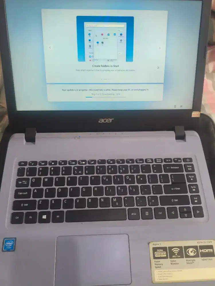 Laptop Acer 314 SSD 256 HDD 1TB UNGU