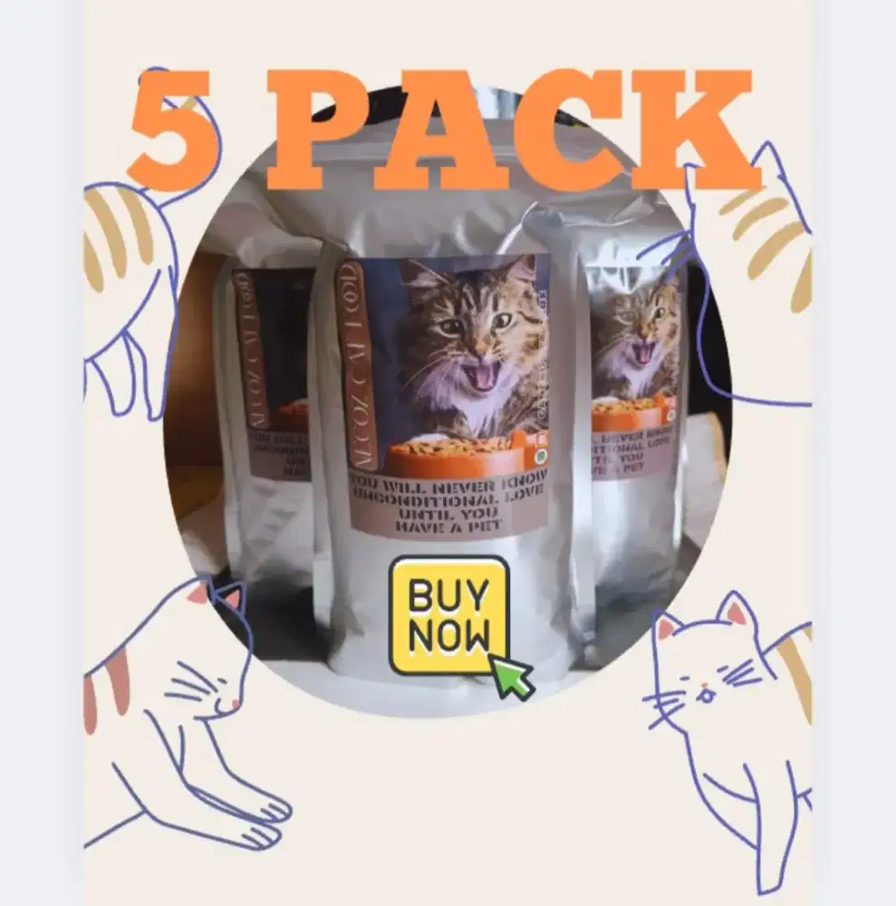 5KG MAKANAN PENGGEMUK KUCING CAT FOOD TERLARIS REKOMENDASI PERSIA