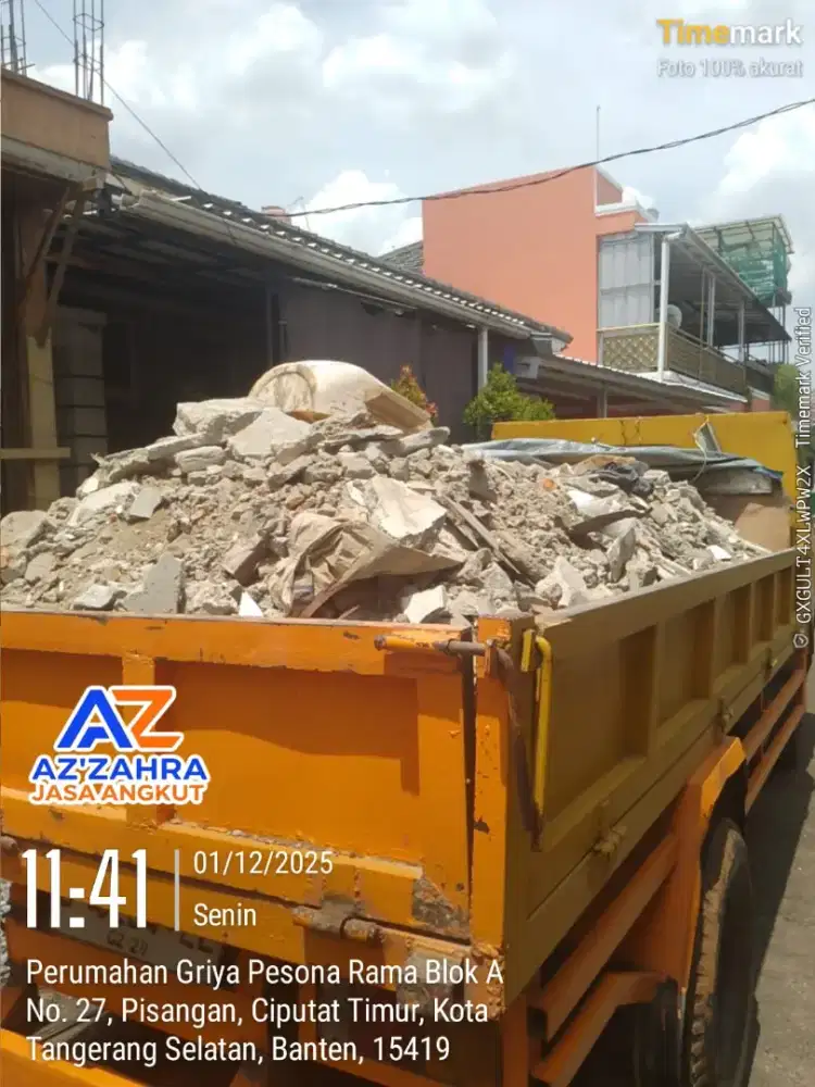 Jasa angkutan puing brangkal