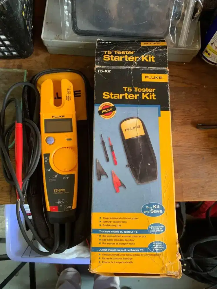 Fluke T5-600 Tester Elektrik Penguji Listrik AC DC Voltage Tools