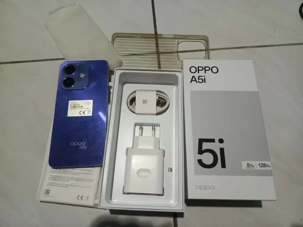 Oppo a5i ram 4/128 gb second fullset ori