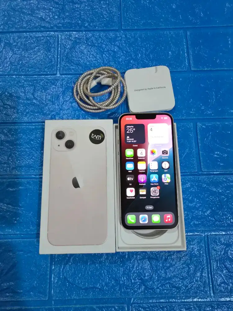 IPhone 13 128gb Pink IBox Lengkap Mulus Normal