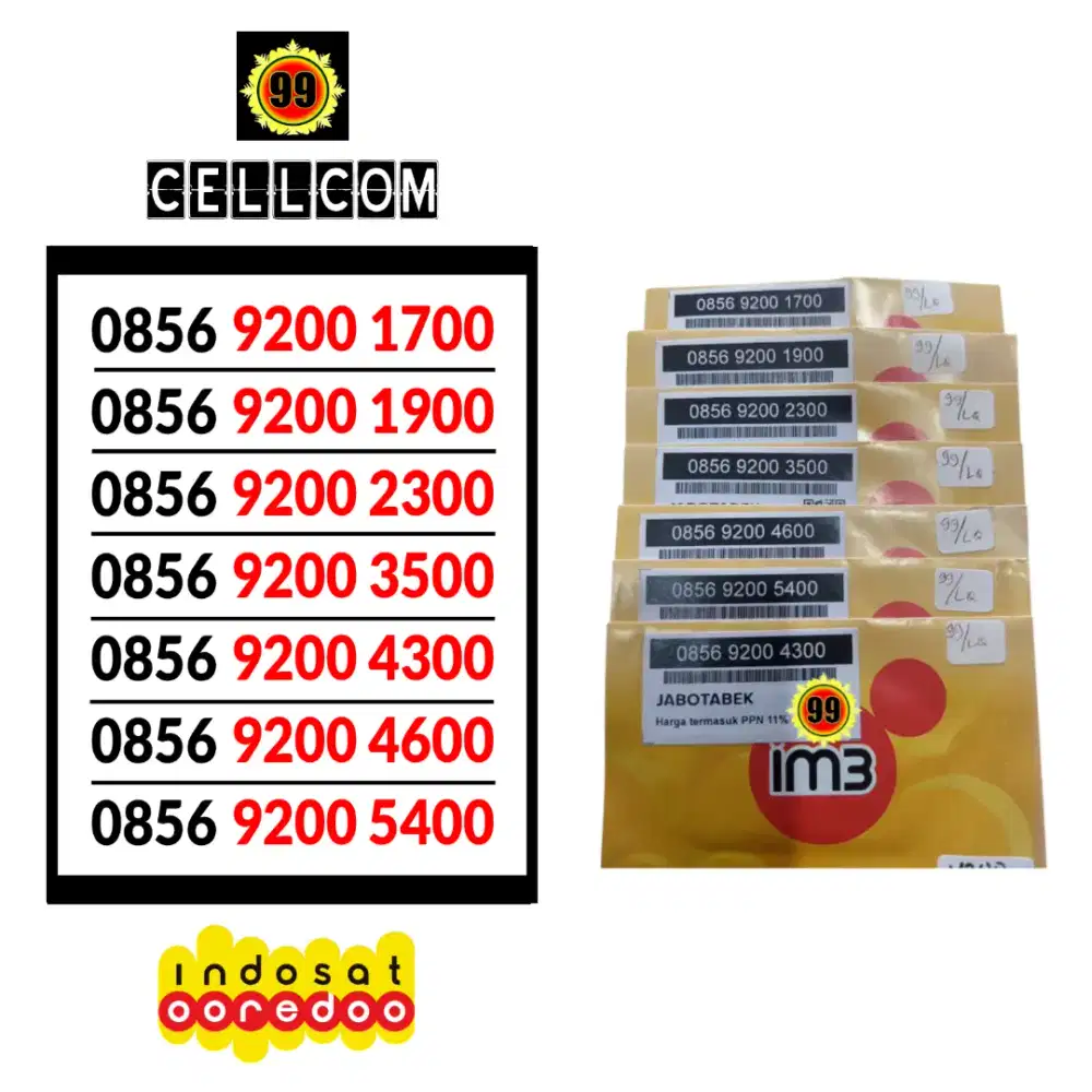 Nomor Cantik Indosat Reguler Rapi