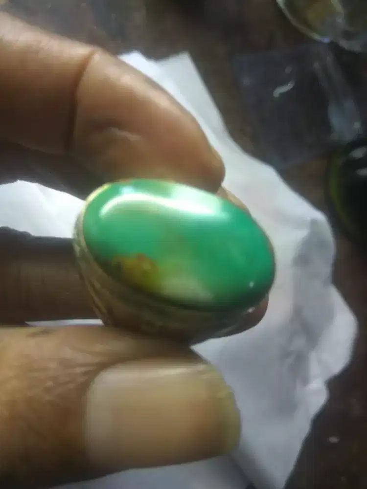 Batu pirus Persia warna gradasi,hijau tosca