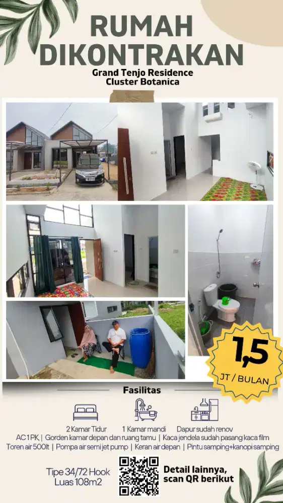 Dikontrakkan Rumah Grand Tenjo Residence