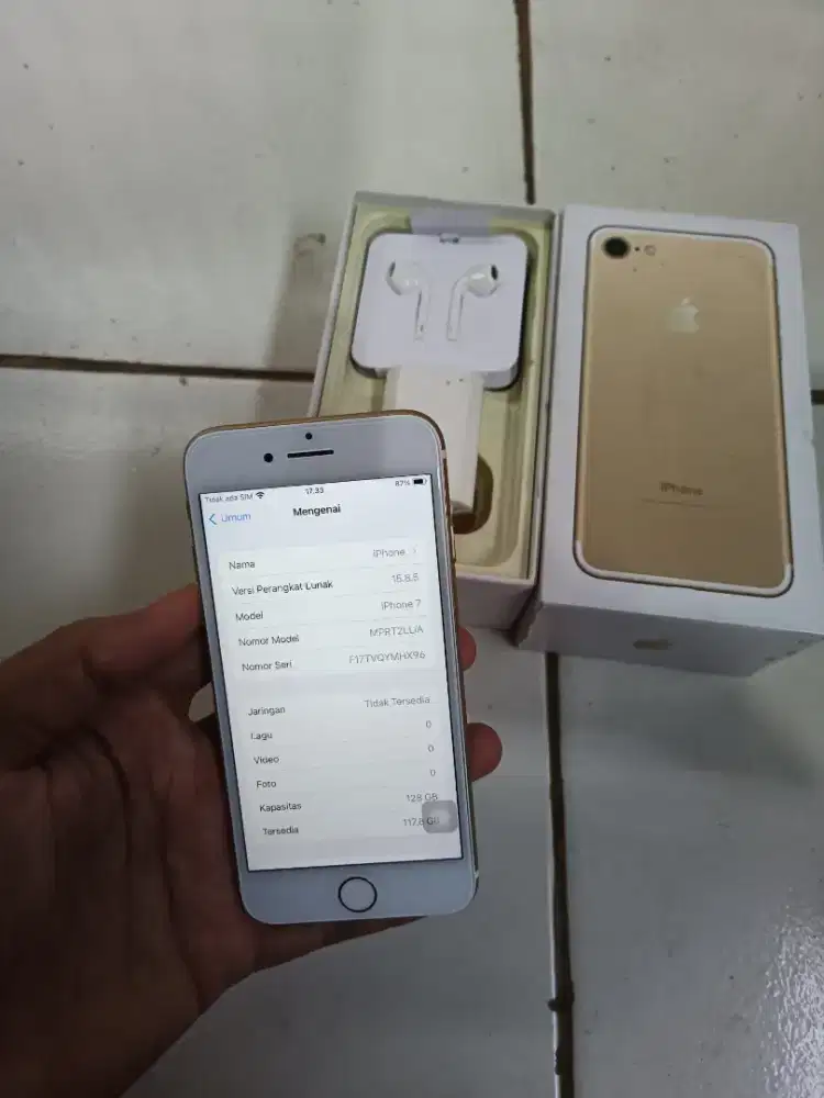 Iphone 7 128GB inter fullset all operator
