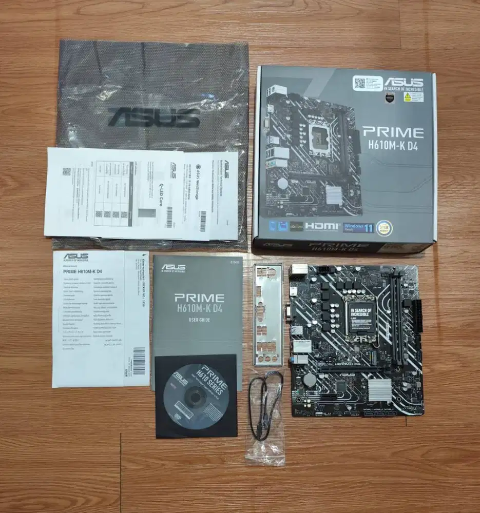 Motherboard ASUS PRIME H610M-K D4 (Garansi s/d 15 Agustus 2027)