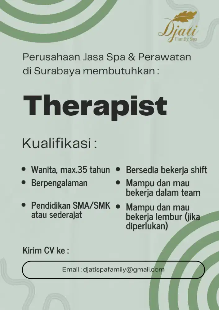 Body Spa Therapist