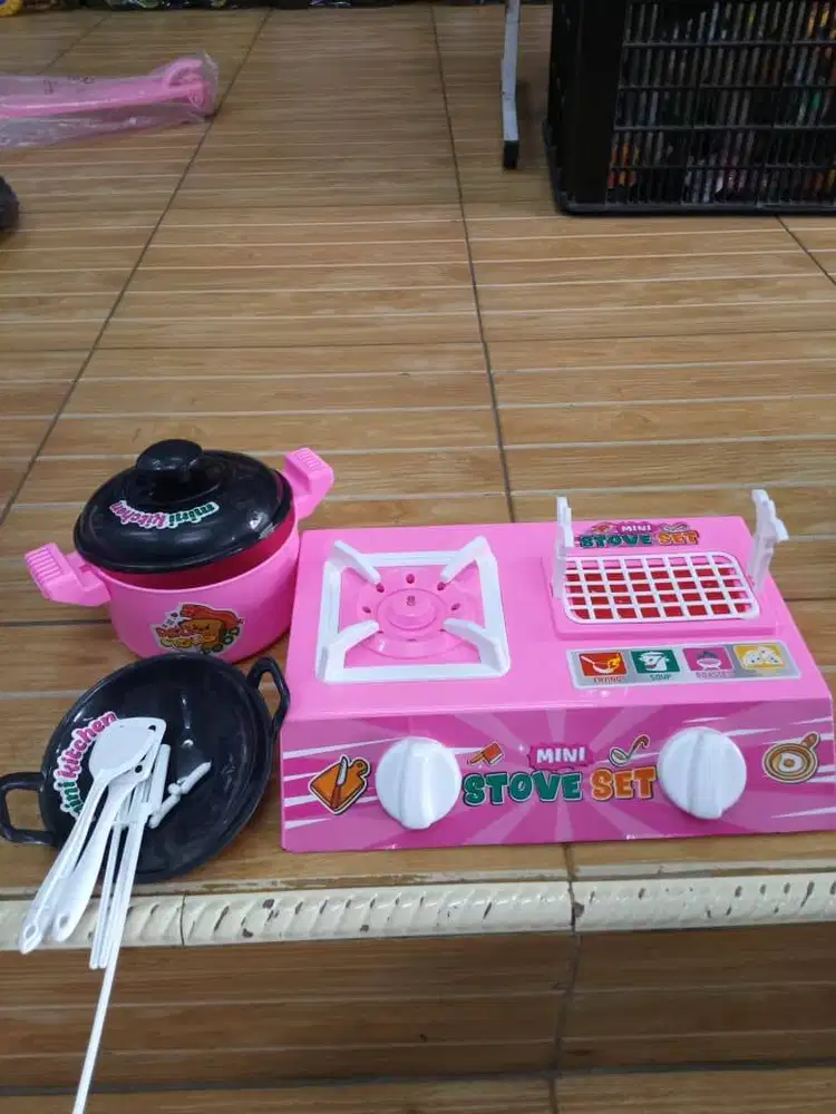 mainan anak set kompor masak