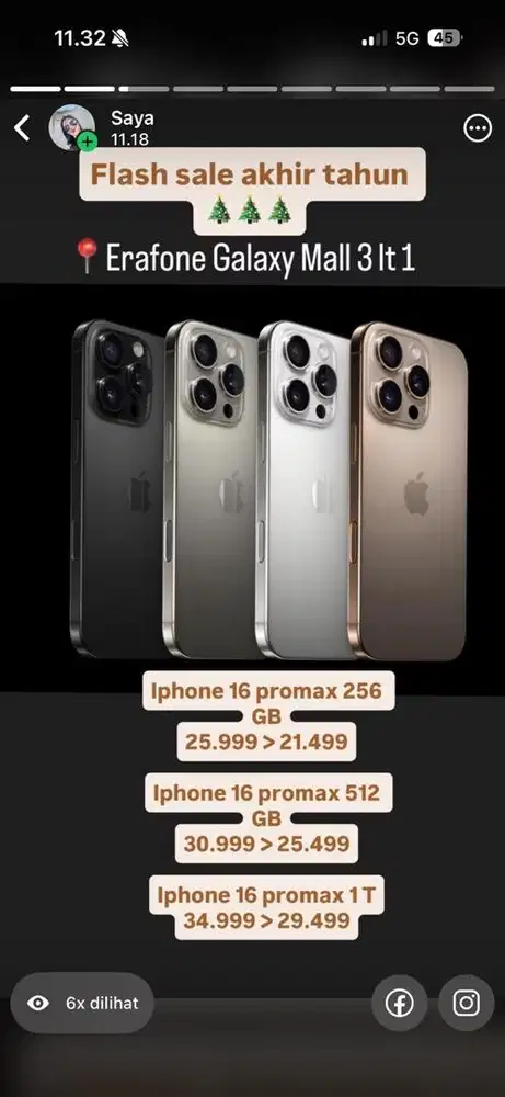 Promo besar besaran akhir tahun APPLE