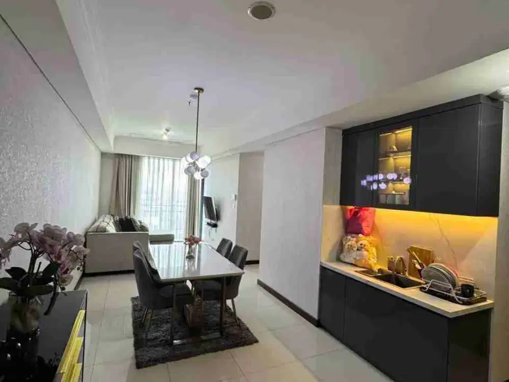 Disewakan 3BR+1 furnished Apartemen casagrande residence phase 2 tower bella casablanca  jaksel