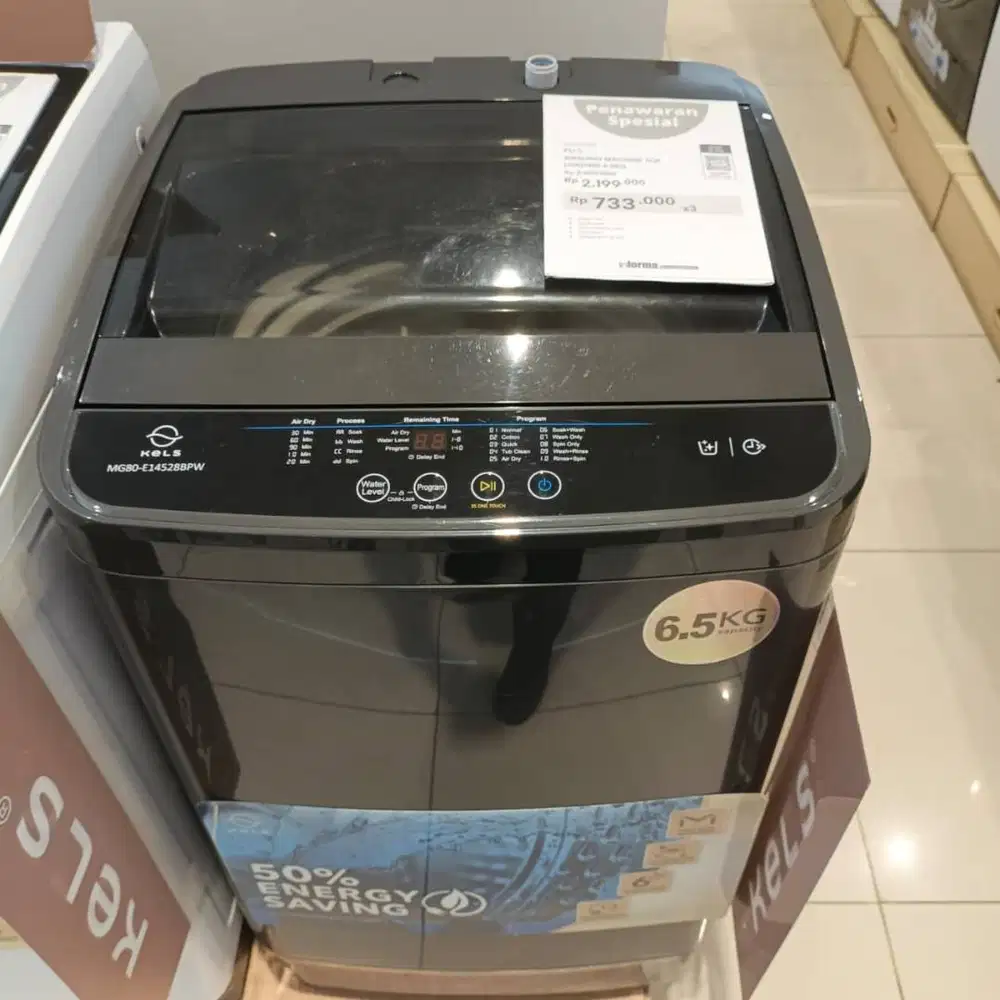 KELS WASHING MACHINE TOPLOADING 6.5KG