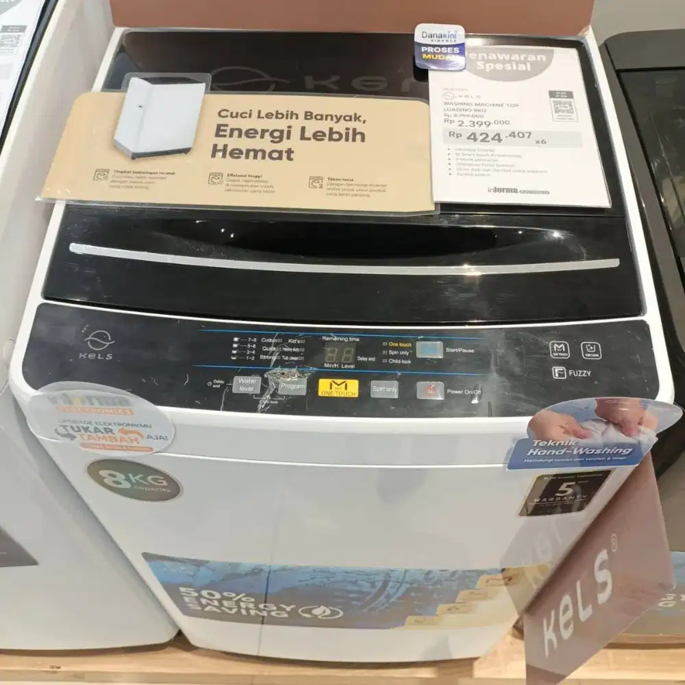 KELS WASHING MACHINE TOPLOADING 8KG