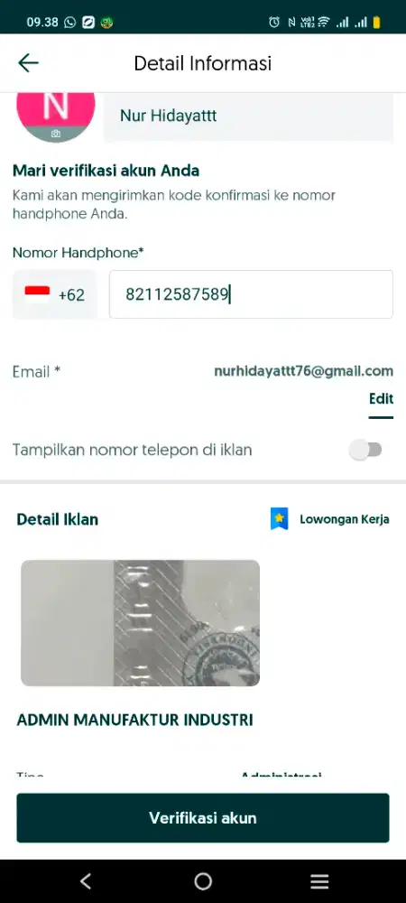 ADMIN MANUFAKTUR INDUSTRI
