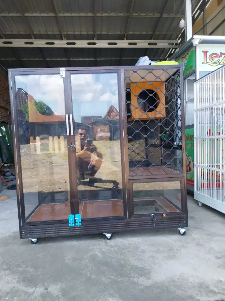 Kandang Kucing Alumunium gratis ongkir