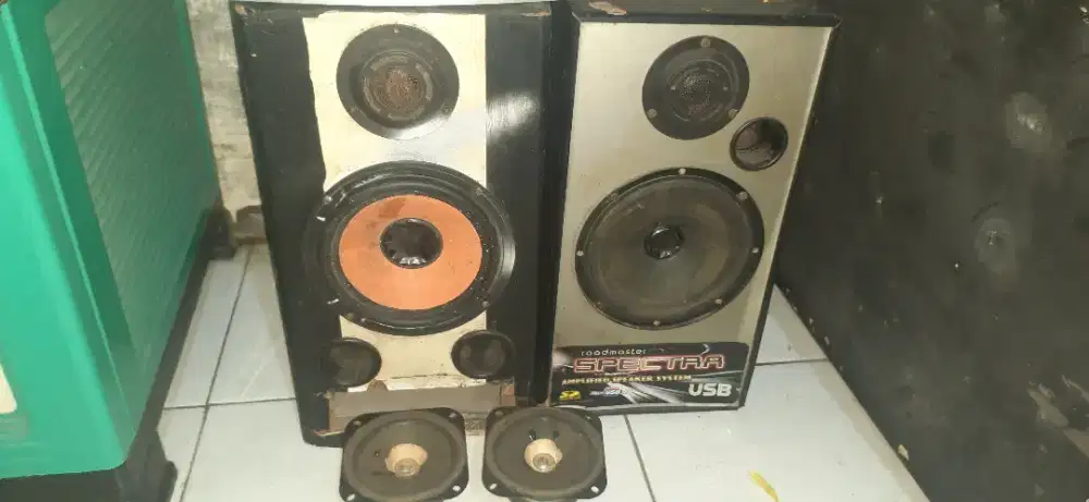 Borongan 2 salon pasif 6.5inch&sepasang speaker boston 4inch