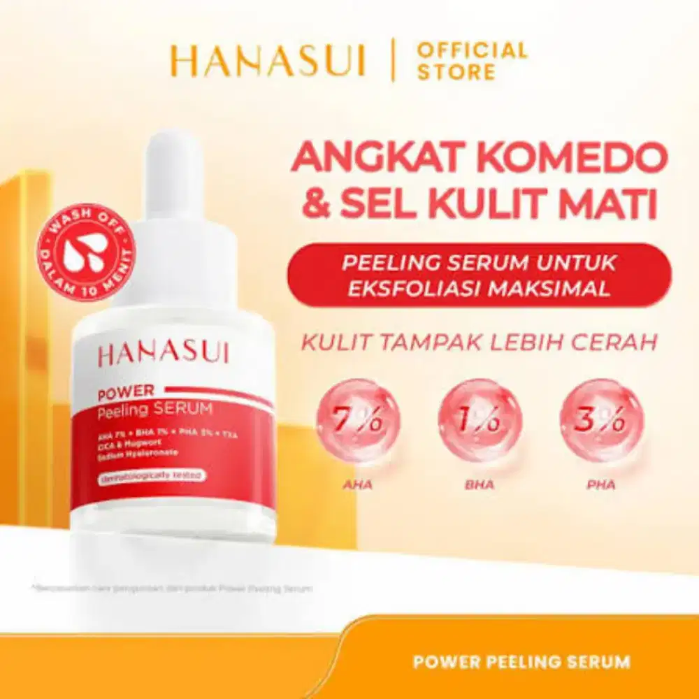 Hanasui Power Peeling Serum isi 80%