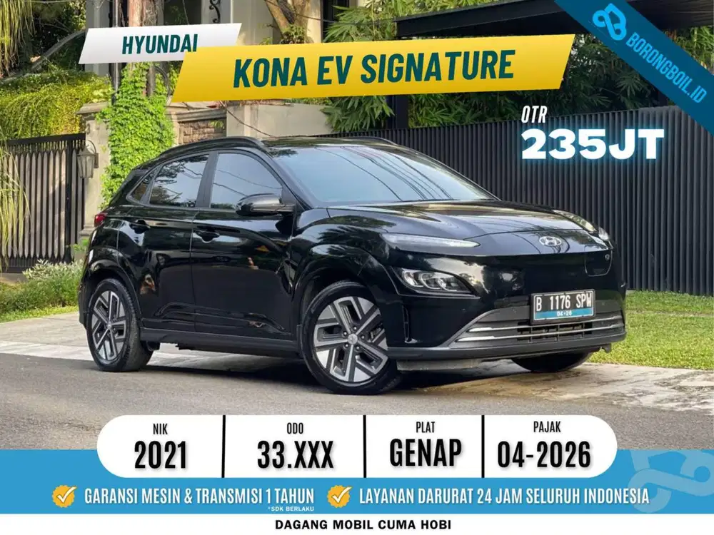 Hyundai Kona EV Signature 2021 Hitam