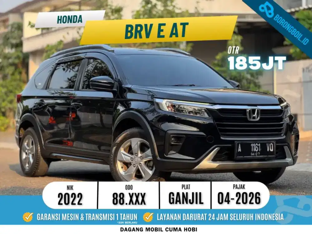 TDP 20 Juta! nego Honda Brv E AT 2022 Hitam Metalik xpander