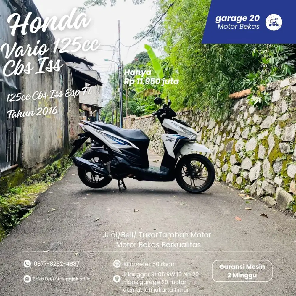 Honda Vario 125cc cbs iss esp fi tahun 2016
