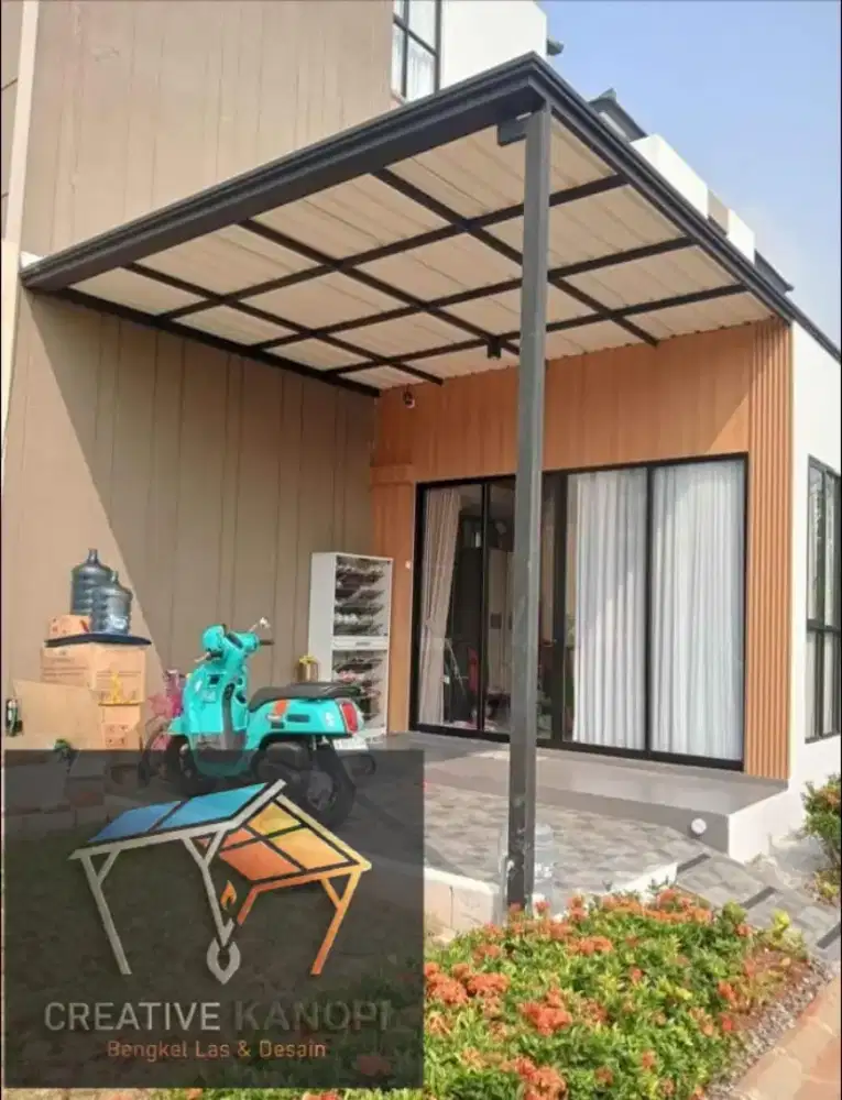 000) kanopi atap upvc alderon singgle layer