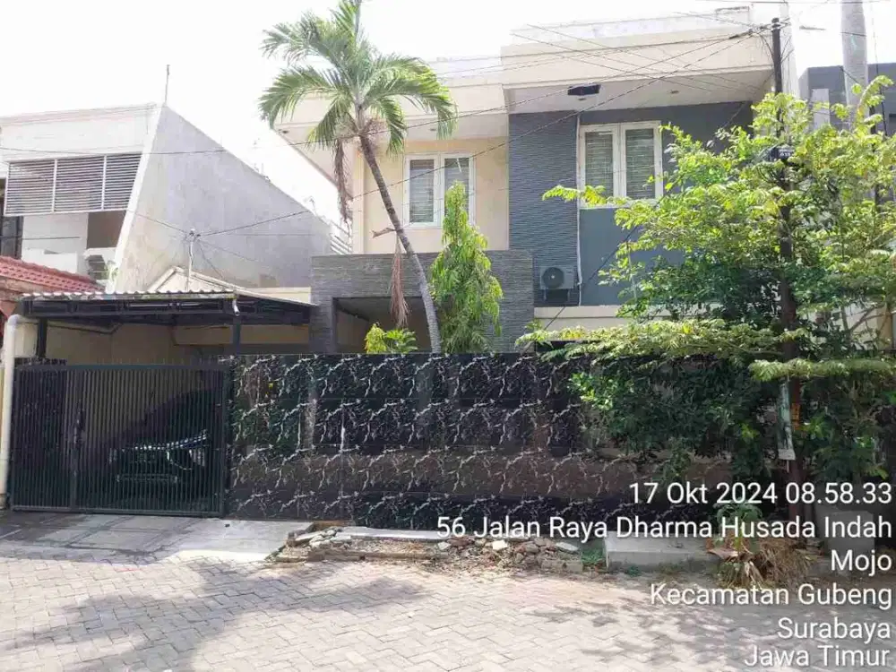 Dijual via lelang rumah mewah Dharmahusada indah barat Surabaya kota