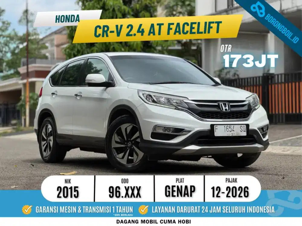 Full Original! Honda CRV 2.4 Facelift AT Putih 2015/2016 cx5