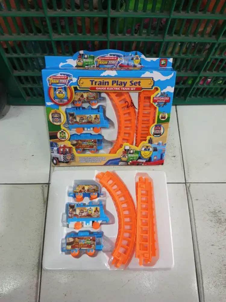 Mainan anak kereta Thomas rel Baterai