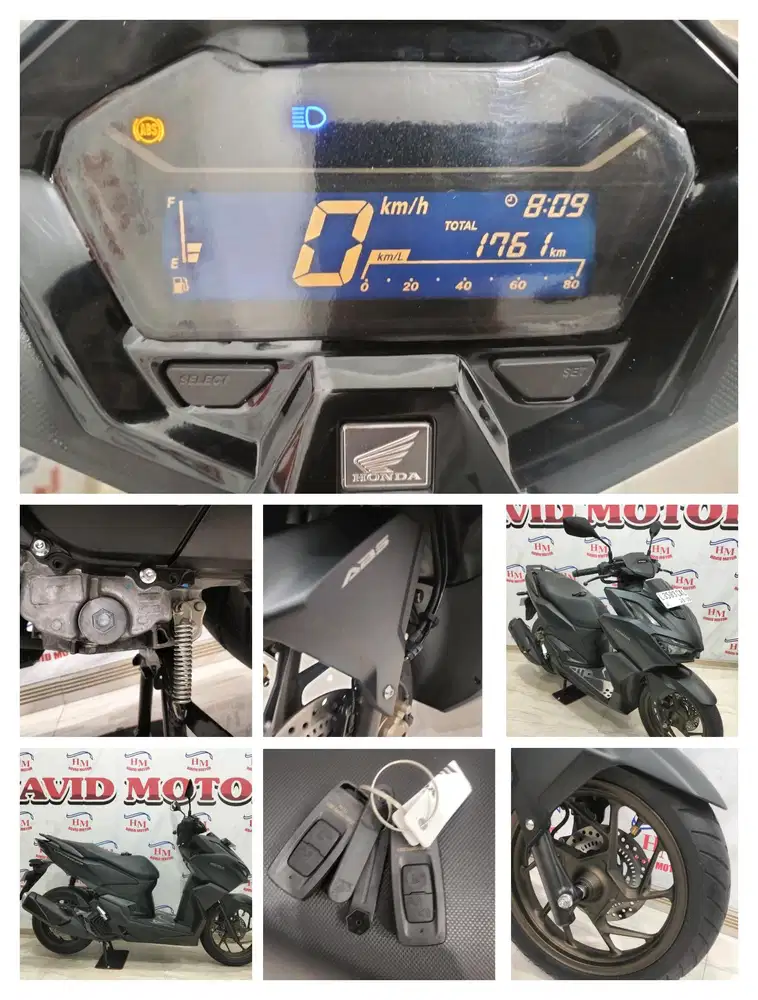 VARIO 160 ABS, KM 1 Ribuan, Seperti BARU, FULL ORISINIL, LENGKAP