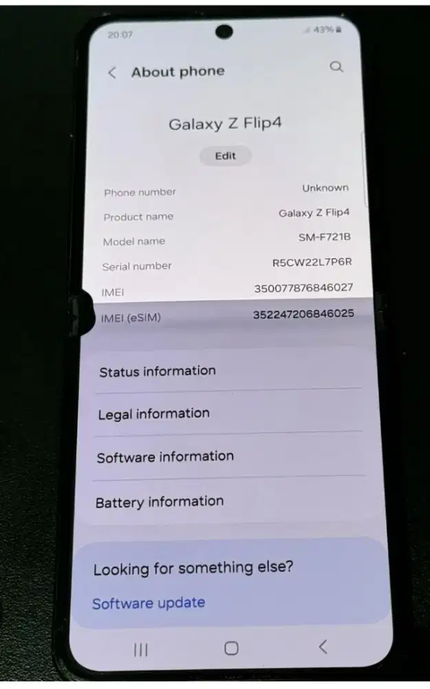 Murah Samsung Z Flip 4 5G 8/256 lkp, bs TT