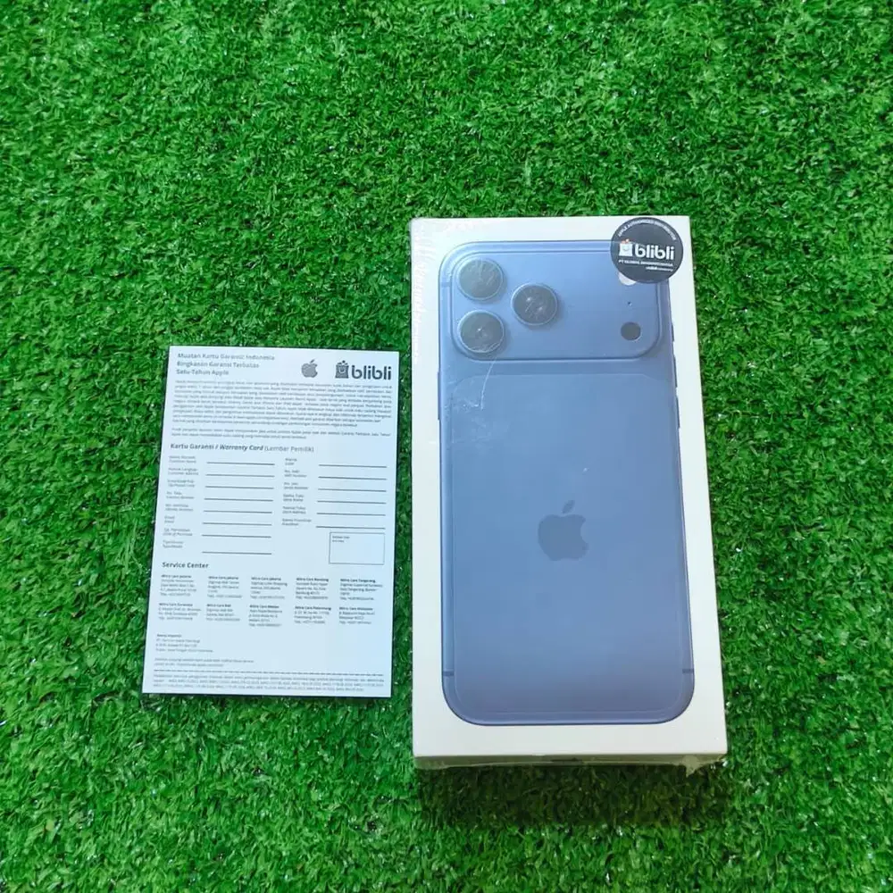 iPhone 17 Pro Max 256Gb Deep Blue New segel Garansi resmi