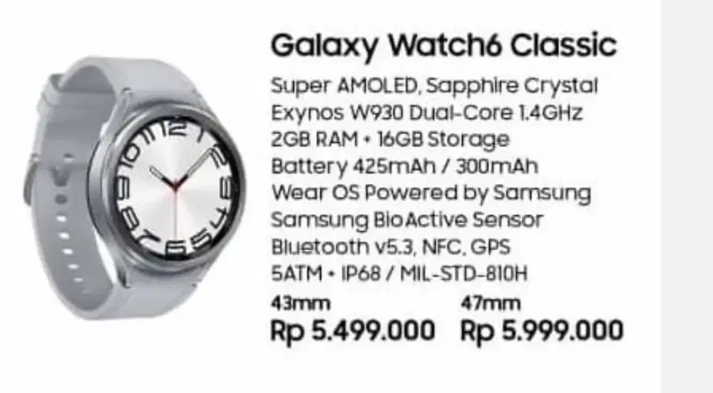 GALAXY WATCH6 CLASSIC