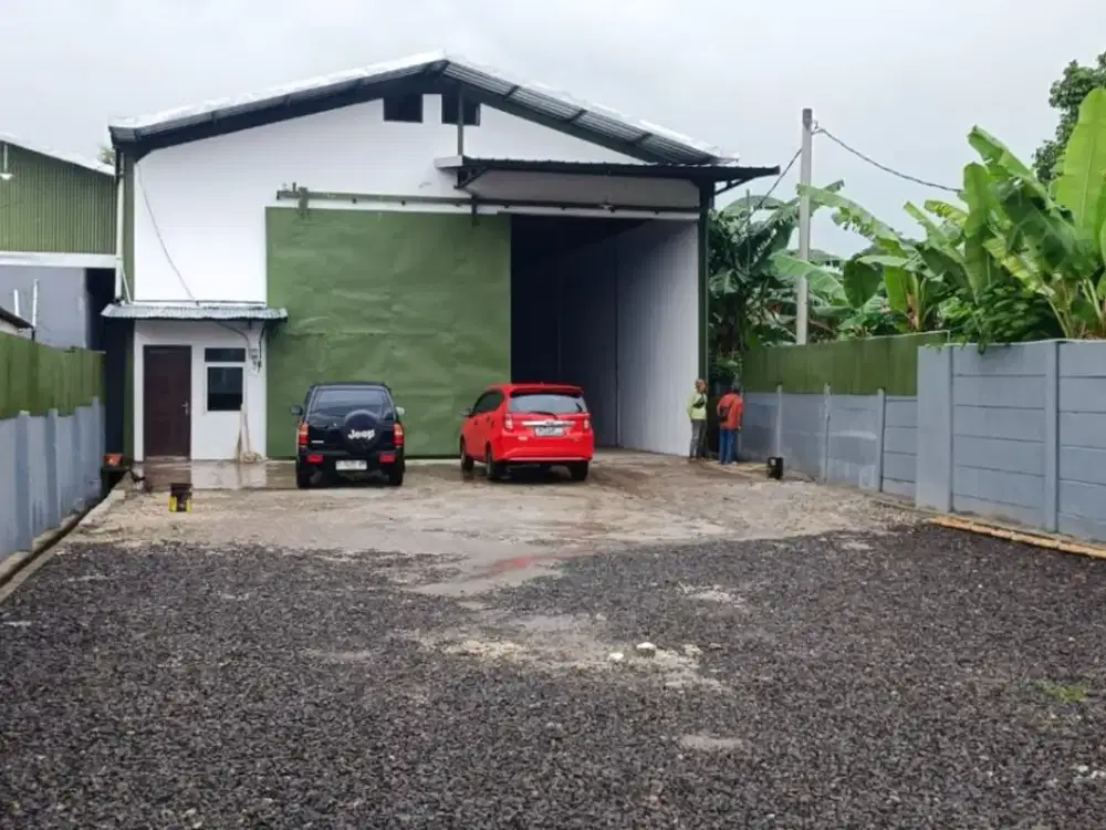 Disewakan Gudang Baru berlokasi di Pinggir jalan raya Cileungsi, Bogor
