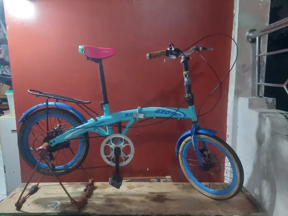 Sepeda lipat exotic ukuran 18 harga 475 ribu
