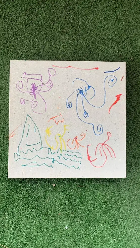 LUKISAN ABSTRAK MASA KECIL