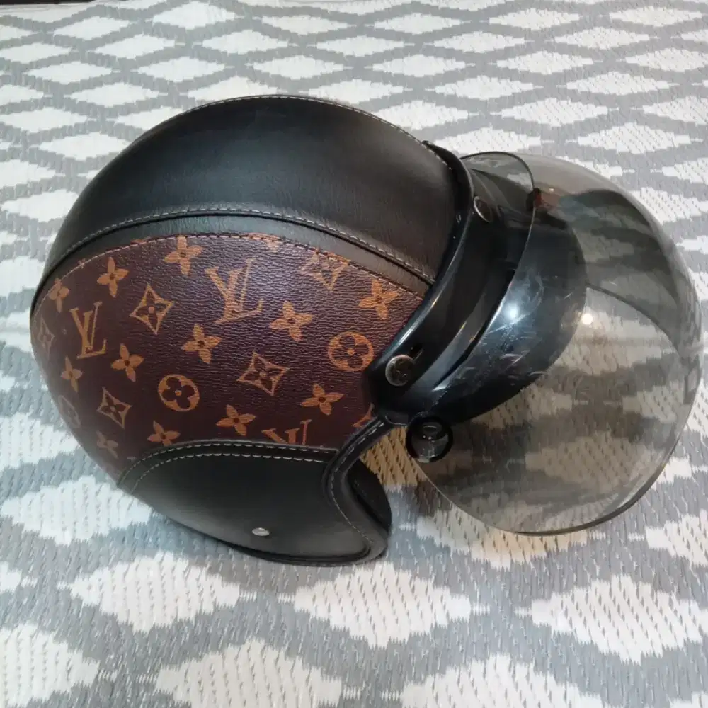 Helm NHR SNI half face LV motor retro klasik matic skuter vespa murah