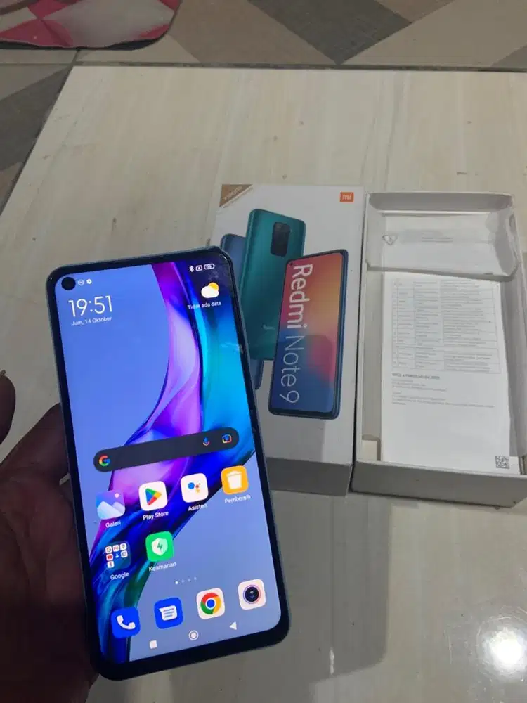 Redmi Note 9 4+1/64Gb resmi fungsi gak ada minus