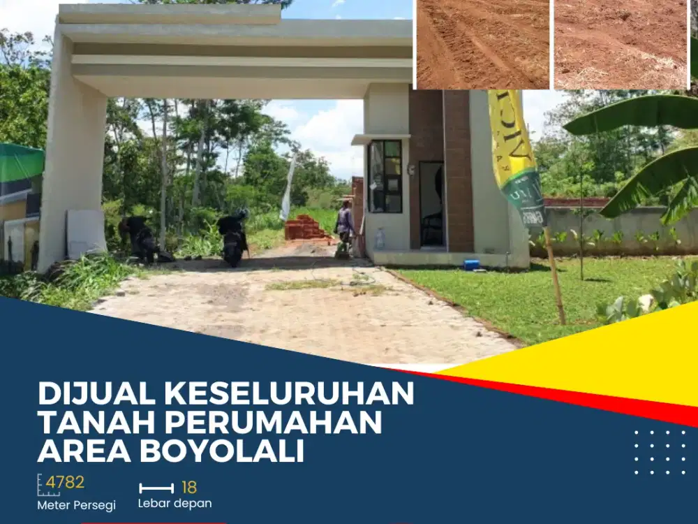 Dijual Keseluruhan Tanah Perumahan Boyolali