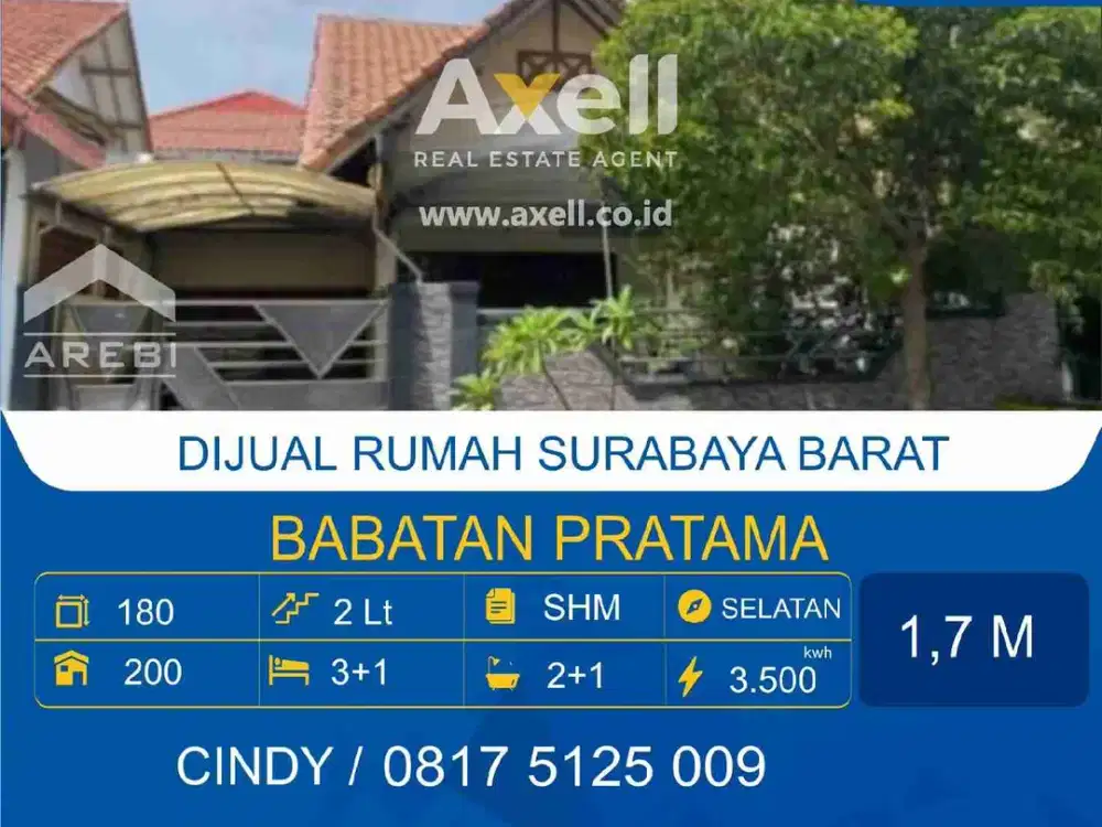 Rumah Babatan Pratama Dijual