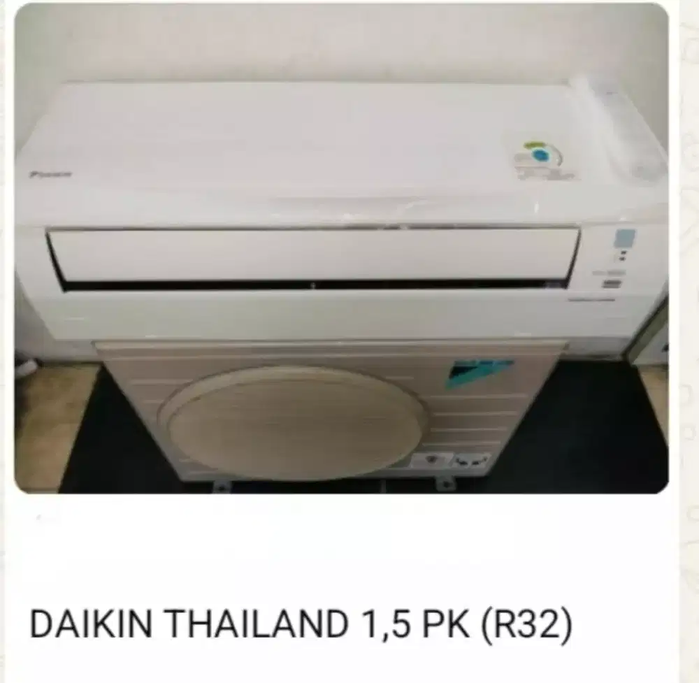 Ac bekas daikin thailand 1.5 pk garansi 1 tahun