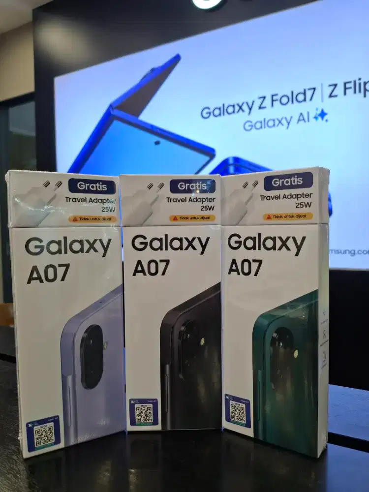 Samsung Galaxy A07 LTE-Garansi Resmi Samsung Indonesia - Black, 4/64