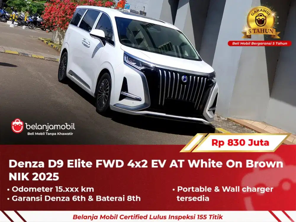 [ GARANSI 5TH ] Denza D9 D 9 Elite FWD 4x2 EV AT 2025