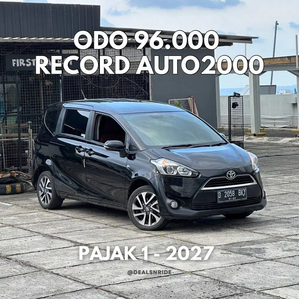 KM 96,000 ! PAJAK 1/2027 TOYOTA SIENTA V AT 2016 SUPER MURAH !!!