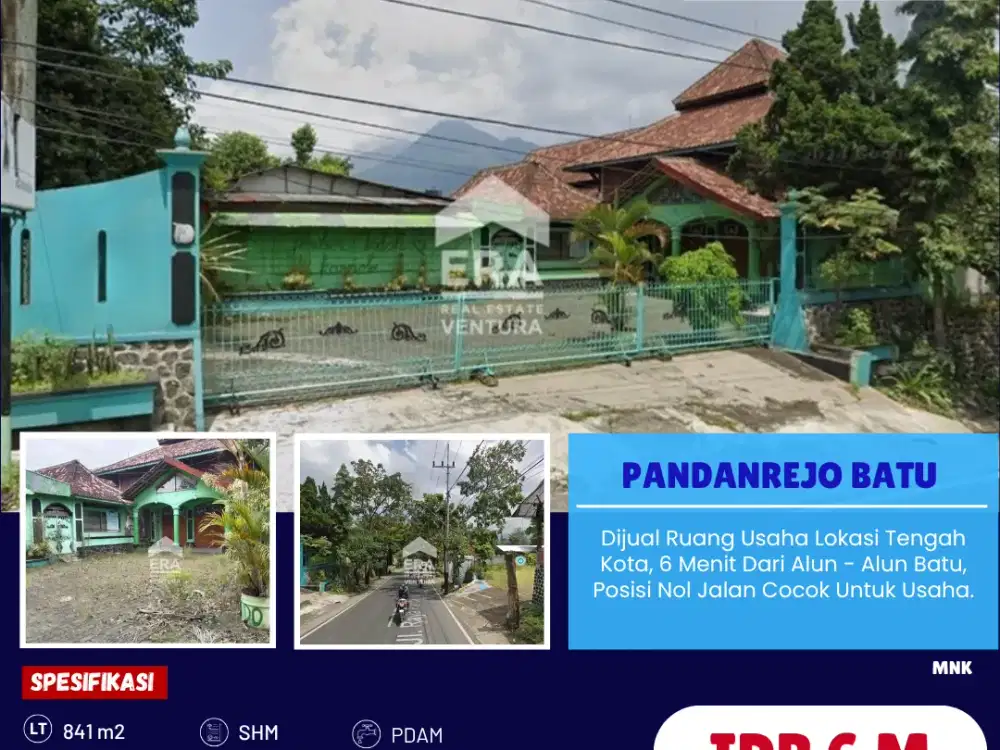 Ruang Usaha Lokasi Tengah Kota, 6 Menit Dari Alun - Alun Batu