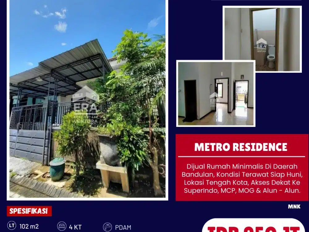 Rumah Minimalis Di Daerah Bandulan, Kondisi Terawat Siap Huni