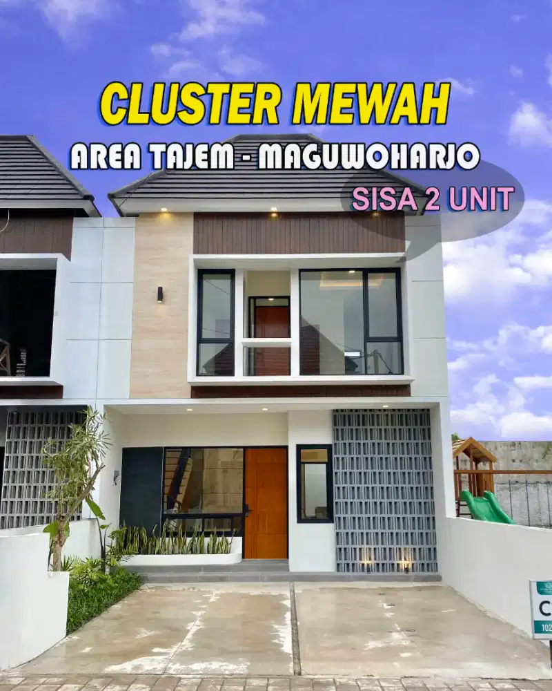 Sisa 2 Unit Rumah Mewah Cluster Strategis Jalan Tajem dekat Budi Mulia